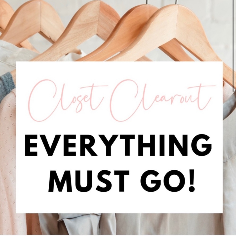 CLOSET CLEAR OUT SALE!